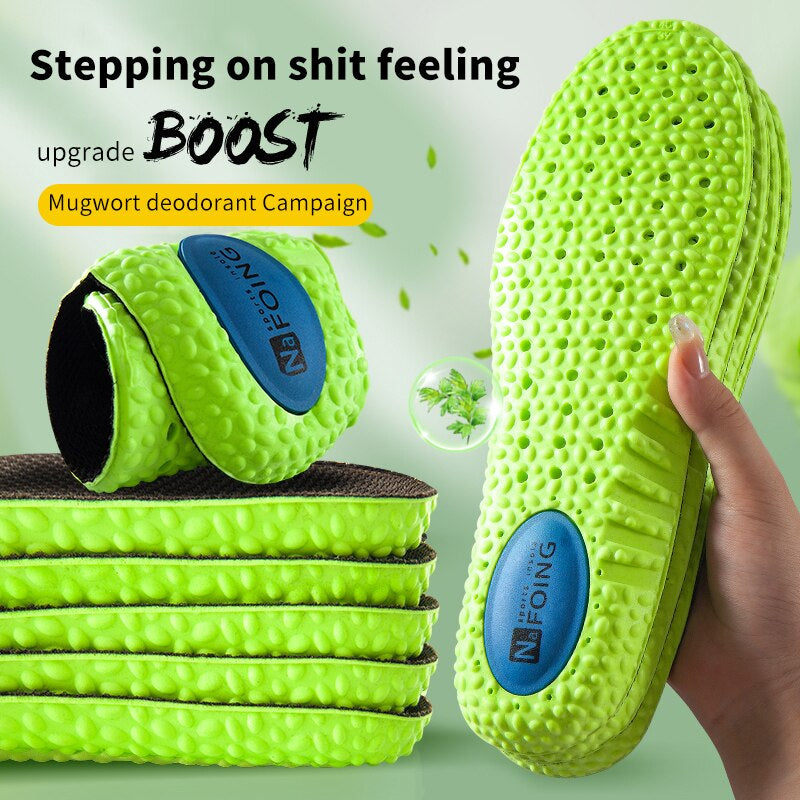 Sports Shock Absorption Insole Shoes Pad Men Women