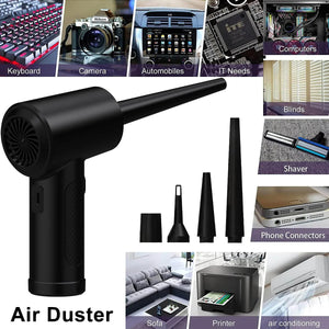 Compressed Air Duster for Computers Protable Cordless Air Blower Computer Cleaning