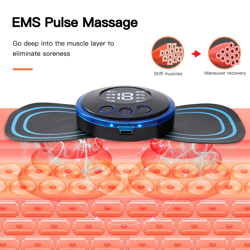 Massager Electric Neck Massage EMS Cervical Vertebra Massage Patch for Muscle Pain Relief