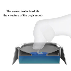 Dog Drinking Water Bowls Floating Non-Wetting Mouth Cat Slow Anti-Overflow