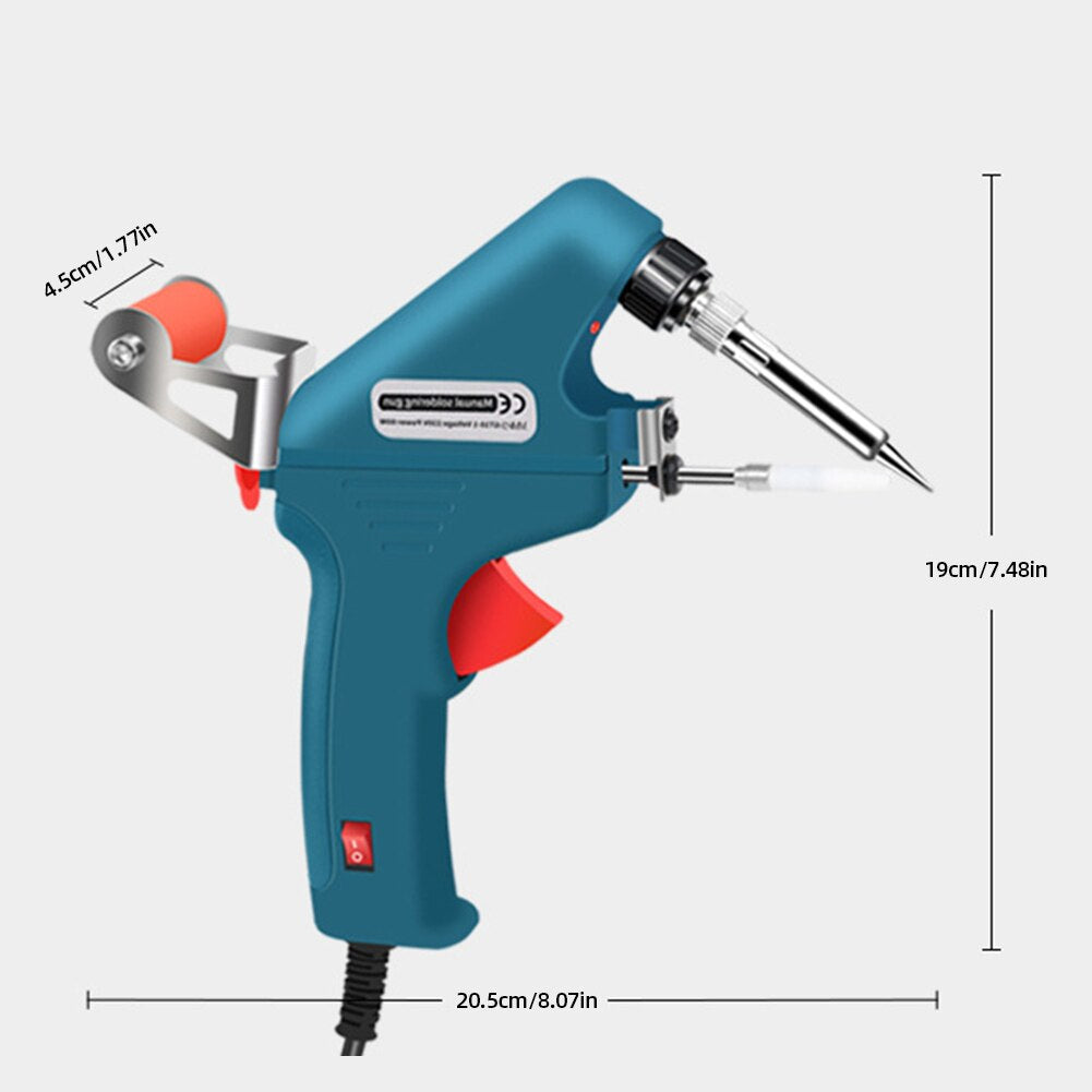 Blue Soldering Iron 60W Eagle Beak Endothermic Handheld Gun