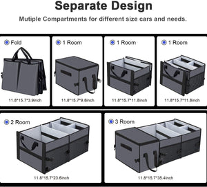 Car Trunk Organizer with Insulation Cooler Bag