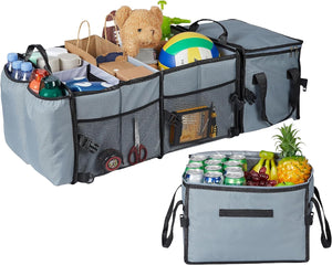 Car Trunk Organizer with Insulation Cooler Bag