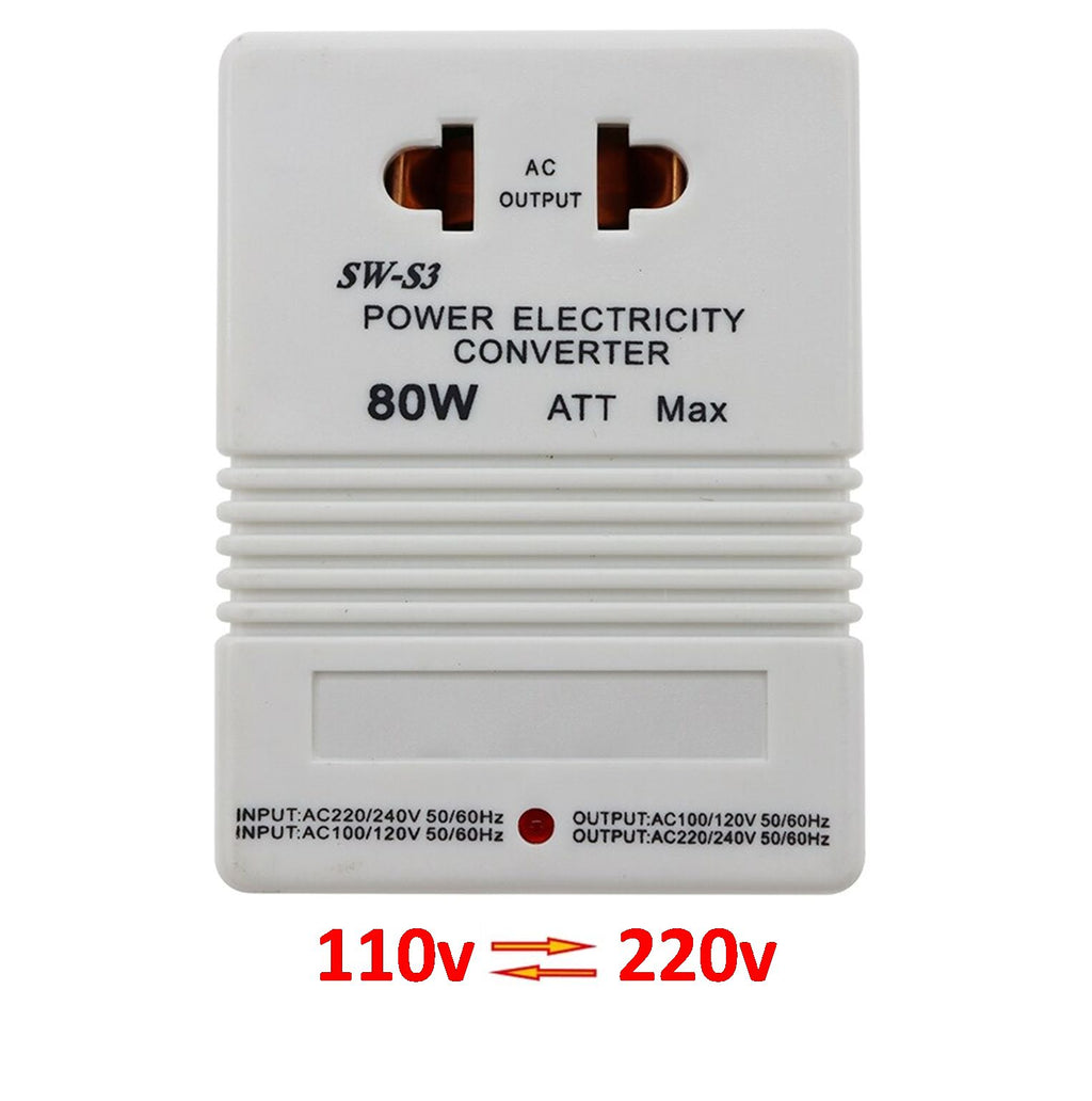 Travel Adapter Switching Transformer Professional Converter 110v to 220v Dual Voltage