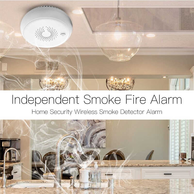 Smart Smoke Fire Alarm Sensor Detector Home Security System