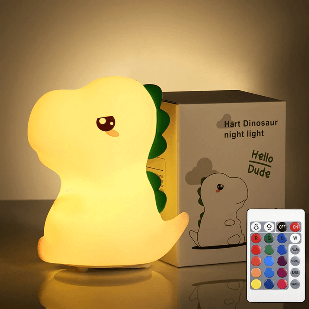 Baby Dinosaur Night Lamp Light Bedroom with Remote Control