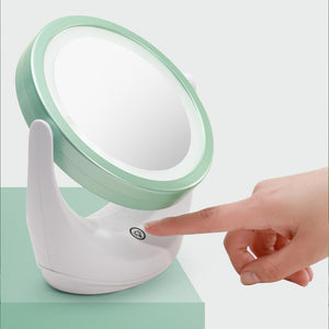 LED Mirror Bathroom Makeup With LED Light 360 Degree Double-Sided