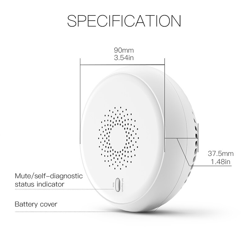 Smart Smoke Fire Alarm Sensor Detector Home Security System