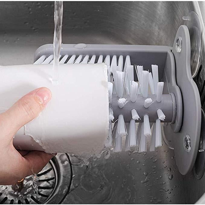 Wall-mounted Glass Cleaning Brush