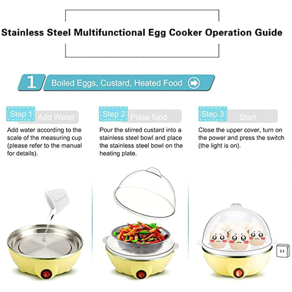 Eggs Boiler Steamer Multi Function Rapid Electric Egg Cooker