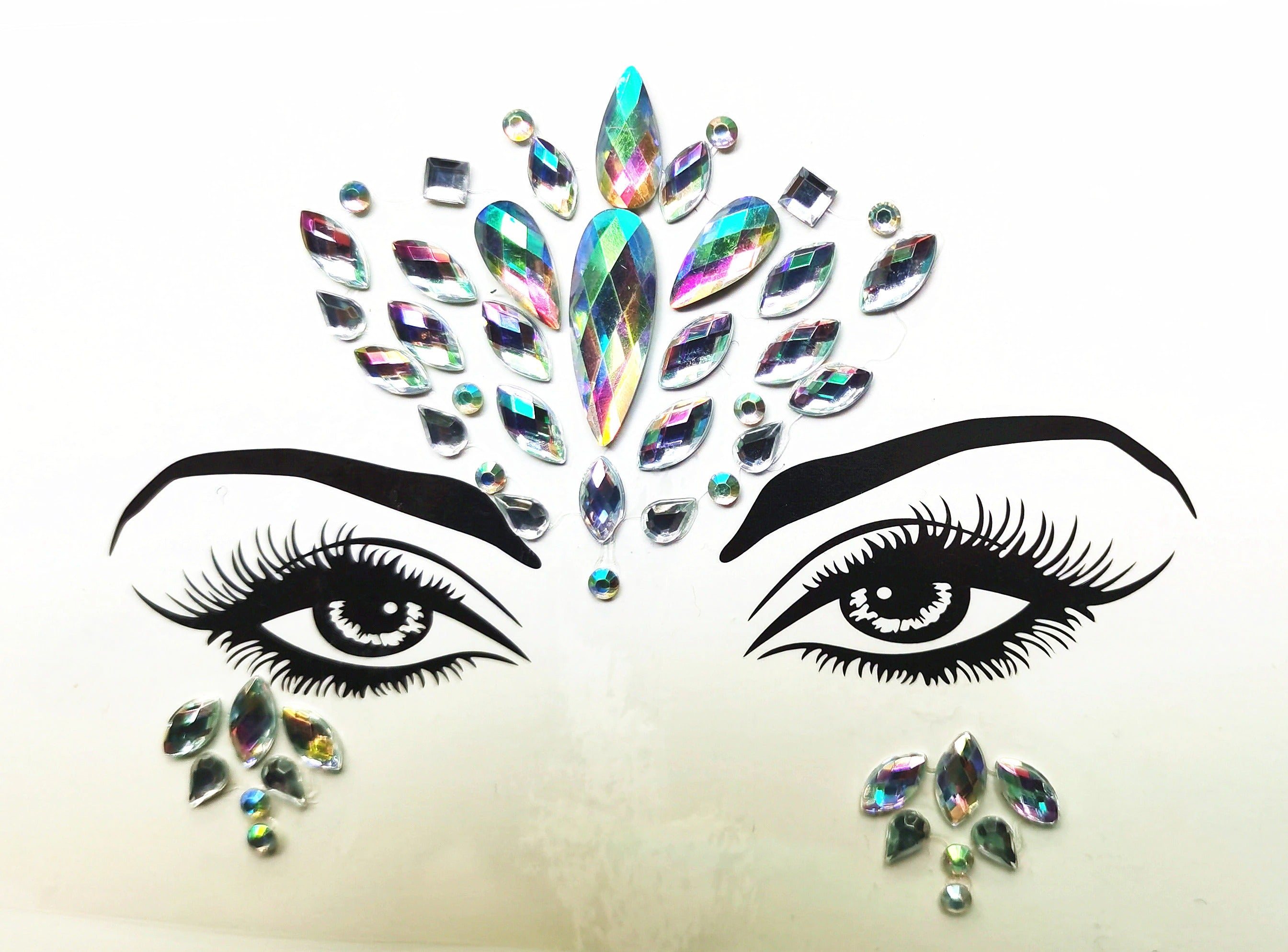 Face Tattoo Eye Sticker Diamond Face Sticker Woman Tatoo