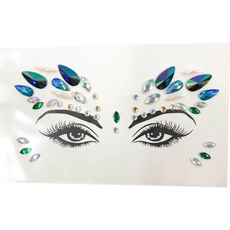 Face Tattoo Eye Sticker Diamond Face Sticker Woman Tatoo