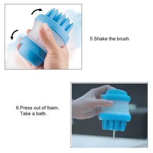 Pet Bathing Massage Brush