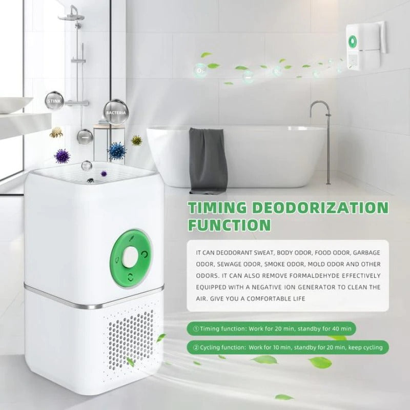 Air Purifier Ozone Generator Ionizer Mini 3 in 1 MultiFunction Mode Household Negative Ion Dusting Formaldehyde Removing