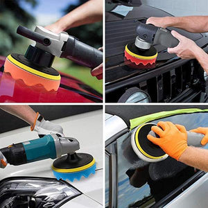 CAR POLISHING AND WAXING SPONGE SET