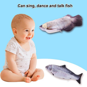 Baby Fish Toy flopping and moving with light and sound Realistic Flopping