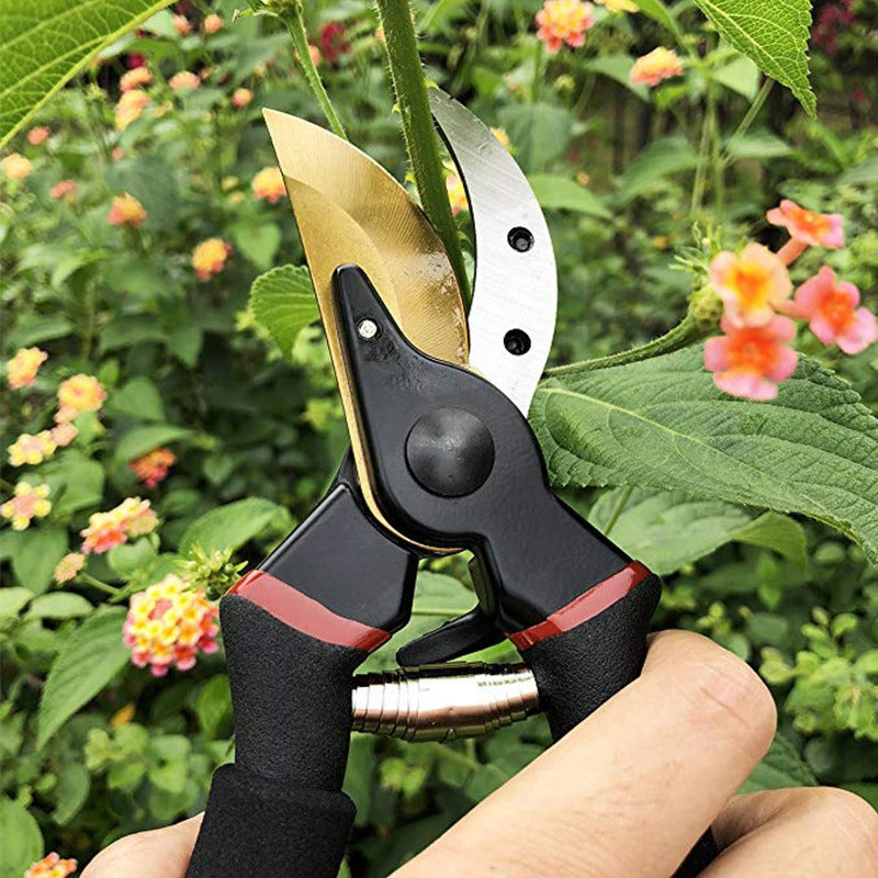 Garden Pruner Stainless Steel Scissor Labor-Saving Spring Pruning Shear Garden Grafting