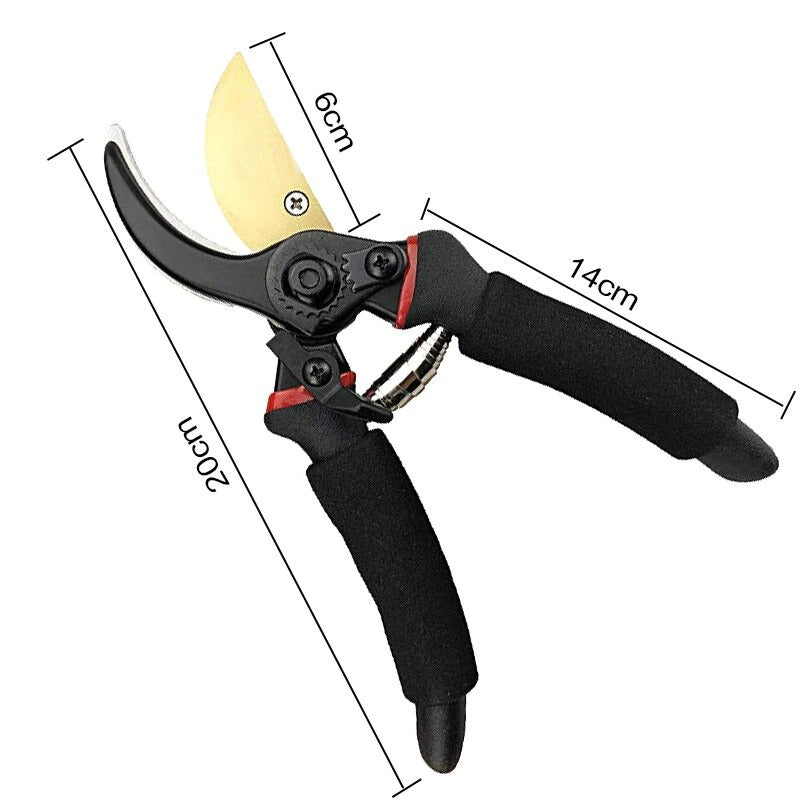 Garden Pruner Stainless Steel Scissor Labor-Saving Spring Pruning Shear Garden Grafting