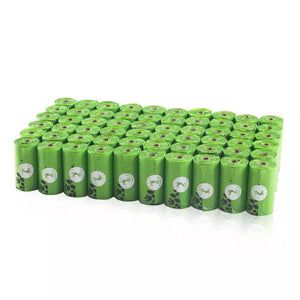 Dog Poop Bags Earth-Friendly 1080 Counts 60 Rolls Large Green