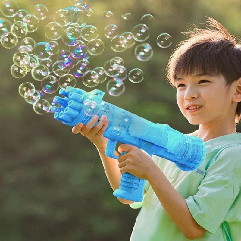 Bubble Gun Electric Morta With Light For Children Gift Toys