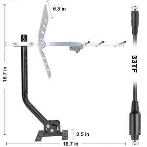 2500 miles Outdoor Digital HD TV Antenna super big Strong Signal satellite