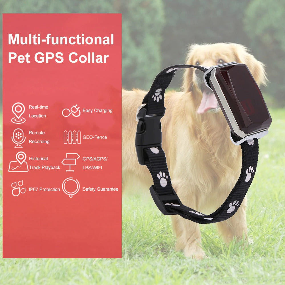 Pet tracker GPS Waterproof Dogs & Cats Tracking Locator