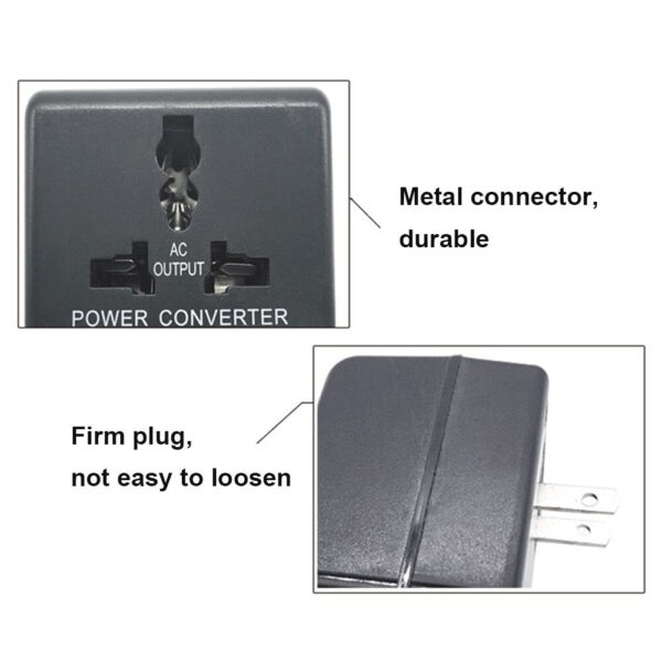 Transformer Power Converter Adapter 2-Way Voltage 110V/120V To 220V/240V