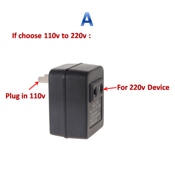 110v To 220v & 220v To 110v Power Voltage Converter Adapter Travel Transformer
