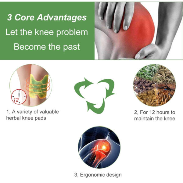 Knee patch Pain Relieving Patch Reduce Inflammation Self-Heating Sticker Cold Protection Wormwood Extract Body Patch