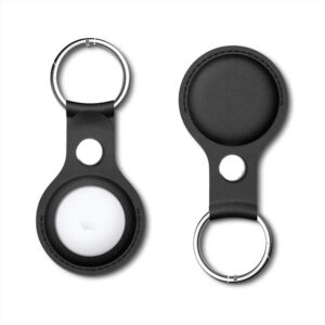For Apple Airtags Case Leather Keychain Protective For Airtag Tracker