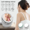 LED Mirror Bathroom Makeup With LED Light 360 Degree Double-Sided