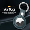 For Apple Airtags Case Leather Keychain Protective For Airtag Tracker