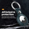 For Apple Airtags Case Leather Keychain Protective For Airtag Tracker
