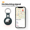 For Apple Airtags Case Leather Keychain Protective For Airtag Tracker