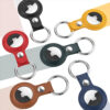 For Apple Airtags Case Leather Keychain Protective For Airtag Tracker