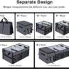Car Trunk Organizer with Insulation Cooler Bag