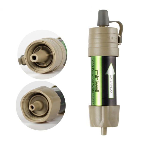 Mini well Portable Camping Water Filter System with 2000 Liters Filtration Capacity for Outdoor Emergency Survival Tool