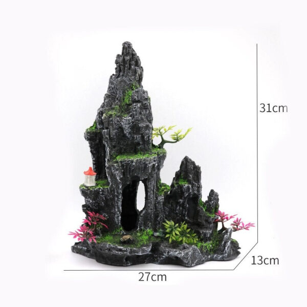 Aquarium House Plant Decoration Background Ornamental Fish