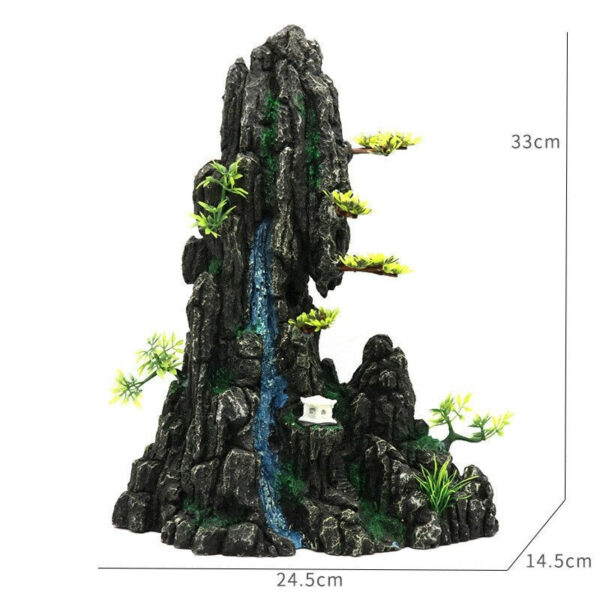 Aquarium House Plant Decoration Background Ornamental Fish