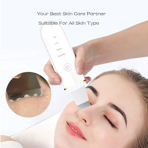 Ultrasonic Skin Scrubber USB Plug Facial Cleansing Blackhead Remover Face Cleaner Machine Skin Care Acne Massager Tools