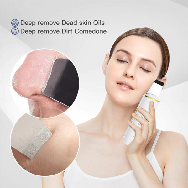 Ultrasonic Skin Scrubber USB Plug Facial Cleansing Blackhead Remover Face Cleaner Machine Skin Care Acne Massager Tools