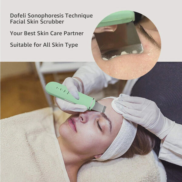 Ultrasonic Skin Scrubber USB Plug Facial Cleansing Blackhead Remover Face Cleaner Machine Skin Care Acne Massager Tools