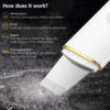 Ultrasonic Skin Scrubber USB Plug Facial Cleansing Blackhead Remover Face Cleaner Machine Skin Care Acne Massager Tools