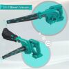 Rechargeable Air Blower For Makita 18v Blower Dust Collector Computer Dust Cordless Vacuum Cleaner 600W Blower