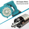 Rechargeable Air Blower For Makita 18v Blower Dust Collector Computer Dust Cordless Vacuum Cleaner 600W Blower