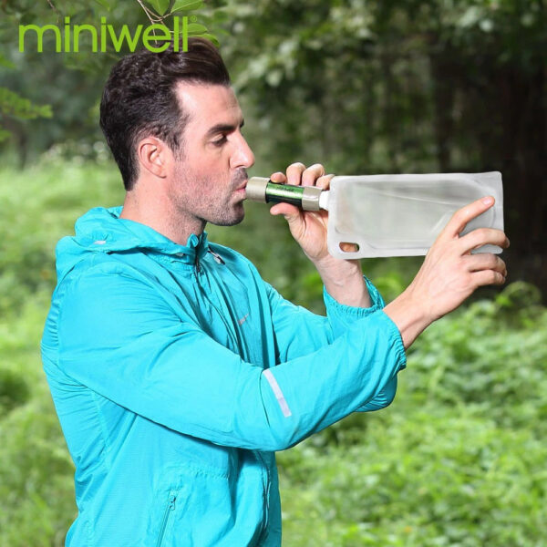 Mini well Portable Camping Water Filter System with 2000 Liters Filtration Capacity for Outdoor Emergency Survival Tool